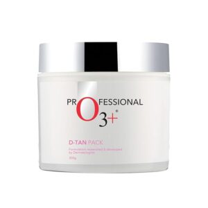 O3+ D-TAN Professional Face Pack for Instant Tan Removal & Glowing Skin with Lactic Acid, Pea Extract & Mint Extract - Ideal for All Skin Types (300g) | Detan Pack for Tan Removal for Face and Body